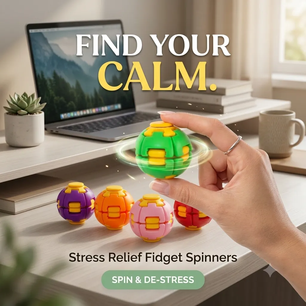 Stress Relief Spinner Ball - Image 3